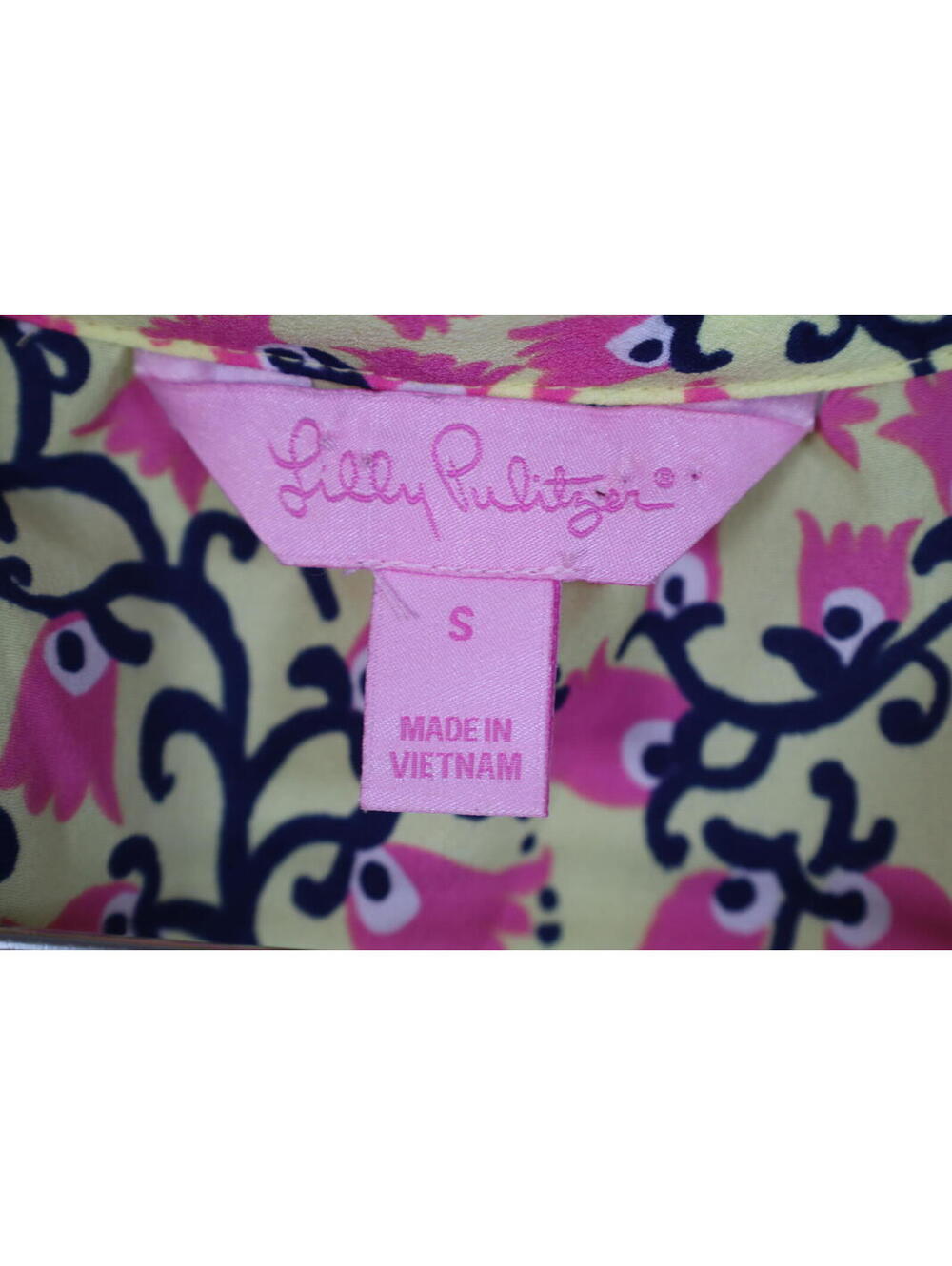 Lilly Pulitzer Allison Floral Sleeveless Ruffle Blouse Small - Picture 4 of 6